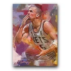 Jason Kidd #3 Art Card Limited 15/50 Edward Vela Signed (New Jersey Nets)