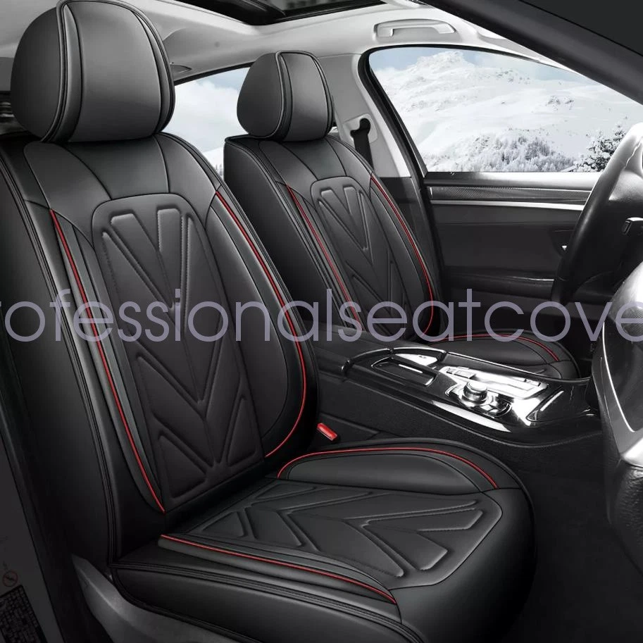 Fits Nissan Kicks March NP300 Car 5 Seat Covers Full Set Front Rear Cushion Pads Foto 2 de 4