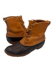 VTG LL Bean Boots Maine Hunting Shoe Unlined Women Size 9 Made In USA 7 L