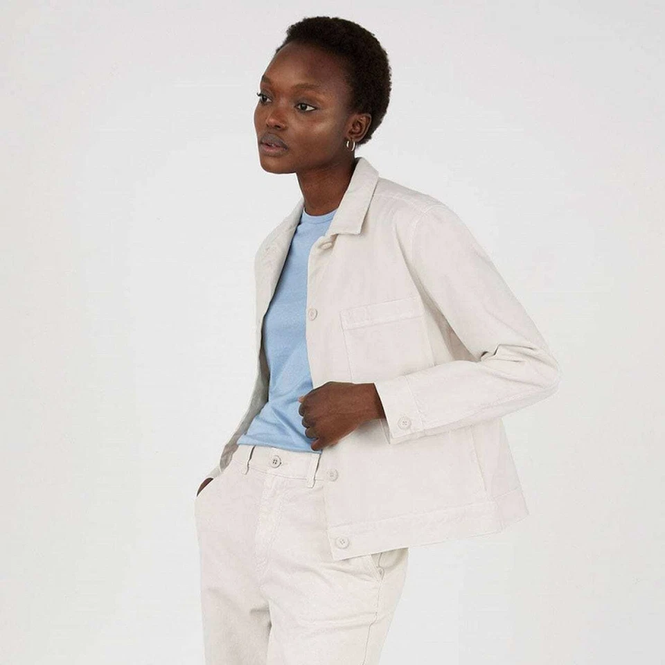 Sunspel Chore Jacket Chalk - Image 2 of 3