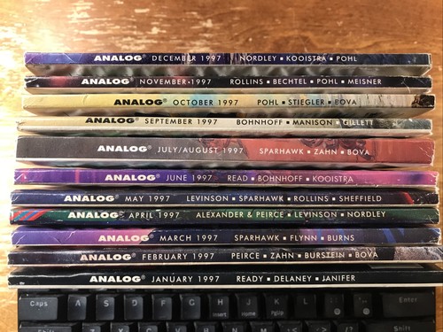Analog Science Fiction & Fact 1997 11 Issue Magazine Lot FREE SHIPPING - Bild 1 von 8