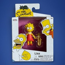 The Simpsons – Lisa Simpson Figur mit Saxophon Jakks Pacific Neu & OVP
