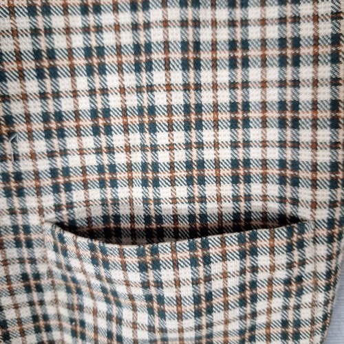 Vintage Kinder Jungen karierter Blazer 3 Knöpfe grün & braun Schulterpolster Größe 7 - Bild 4 von 15
