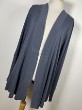 Talbots 3X Cardigan Sweater Dusty Blue Open Front Lightweight Long Sleeve E2