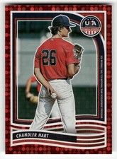 2024 Panini Stars & Stripes USA Baseball #199 Chandler Hart Red #/199