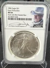 1986 S $1 NGC American Silver Eagle 1oz Early Production MS69 John Wayne