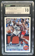1992-93 Upper Deck McDonald's Shaquille O'Neal Rookie RC #P43 Magic CGC 10
