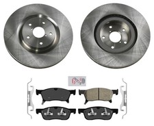Front Coated Brake Rotors and Ceramic Brake Pads For 2019-2021 Subaru Ascent