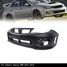 Front Bumper Cover Primed For Subaru Impeza WRX Models 2011-2014 Black