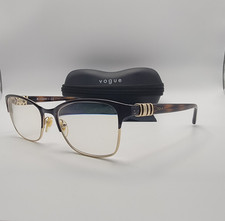 Vogue VO 4050 997 Brown Gold Tortoise Cat Eye Eyeglasses Frames 52 17 135 w/Case