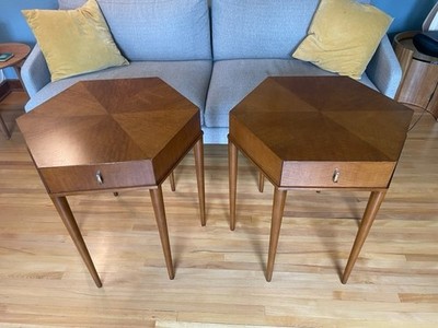 Decca Zimmer Side Tables, Rosenau Collection - Pair - Beautiful 