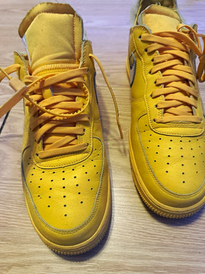 Nike Air Force 1 Off-White Lemonade. Size 11.5. Used. No OG Box. Authentic.