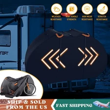 600D Waterproof Bike Cover for Transport 1-3 Bikes on Rear Rack Outdoor Storage