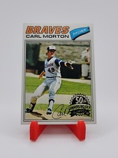 2026 Topps Heritage Carl Morton 50th Anniversary Stamped Buyback #24 - Braves