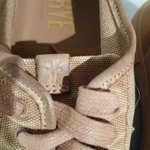 Frye Women's Natural Pink Canvas Sneakers Size 8 M - Picture 9 of 11