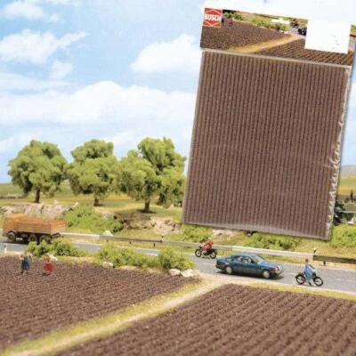 BNIB BUSCH 7182 OO / HO GAUGE PLOUGHED FIELD LANDSCAPE SHEET FARM MODEL RAILWAY