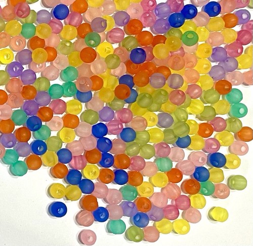 1000 pcs Small 4mm AB Colour and Opaque Spacer Beads for Jewelry Crafting - Picture 58 of 62