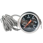 2' 52mm Chrome Pointer Water Temp Temperature Gauge Mechanical Black Face β / β