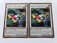 Yu-Gi-Oh! Formula Synchron PGL2-EN088 Gold Rare 1st Edition Light Play x2