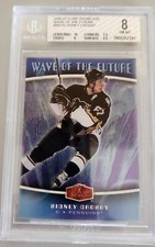 2006-07 #WF35 SIDNEY CROSBY FLAIR SHOWCASE WAVE OF THE FUTURE GRADED 8 NM-MT