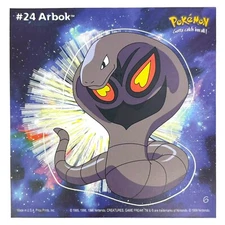 Pokemon Collect 'em Stick-Ups Arbok #24 Large 4” Sticker Priss Prints