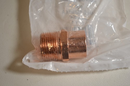 Box of 25 - NIBCO 604 WROT Copper Pressure Male Adapter Size 3/4" C x MIPT - Picture 5 of 5