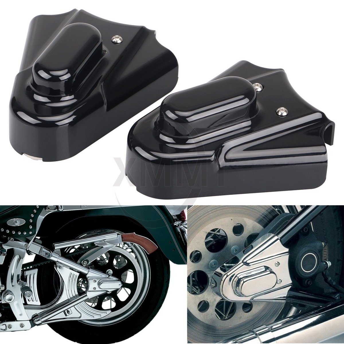 8202 Black Motorcycle Phantom Covers For Harley Heritage Softail