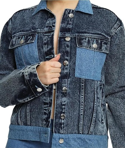 JMOJO Womens Denim Jacket Ladies Cotton Coat Girls Winter Outwear Warm Jean Top - Picture 49 of 106