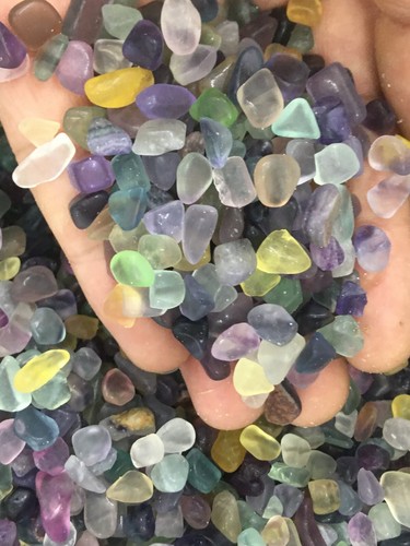 2.2LB Natural fluortie gravel Quartz crystal Reiki healing gift - Picture 6 of 11