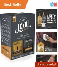 Trusted Leather Care Kit: 2-Step Cleaner & Conditioner Since 1933 - 16.9 oz