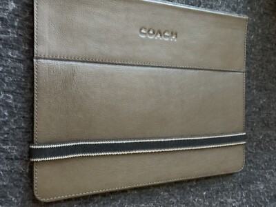 I Pad カーバーCoach Coach Leather iPad Cover. 9 1/2” X 7 1/2” | eBay