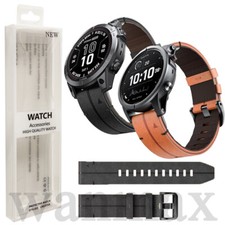 Leather Strap For Garmin Fenix 8 7 6 5 7x 6x 5x 935 945 955 22mm 26mm Watch Band