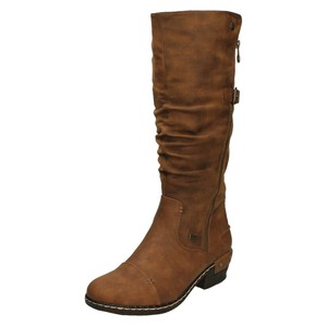 rieker knee length boots with wool lining