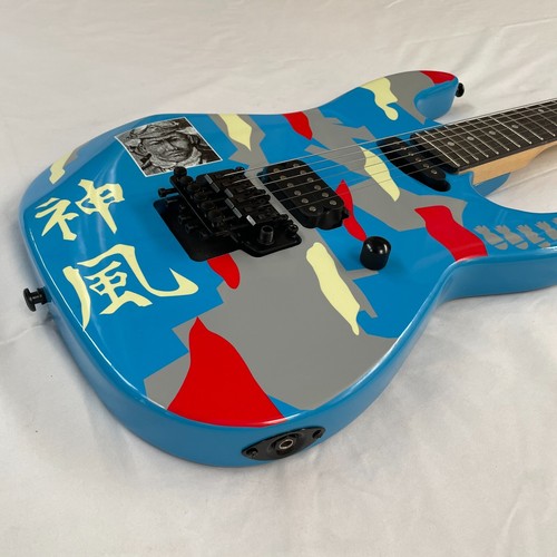 Guitarra Eléctrica Azul SHENFENG Madera Maciza Trémolo Negro Herrajes Logo Personalizado Envío Gratis - Imagen 6 de 16