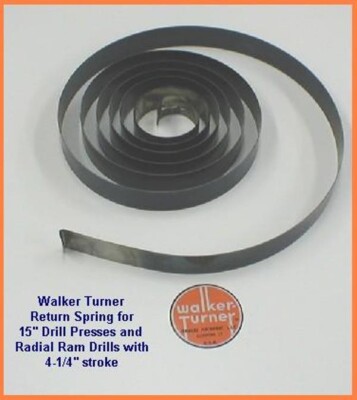 WALKER-TURNER / DELTA / ROCKWELL 15'' Drill Press Return Springs NEW MADE IN USA