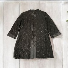 Chico  s Sequin Holiday Jacket Size 1