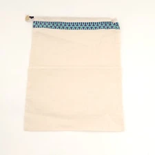 Tory Burch Dust Bag Beige Cotton Storage Travel Logo Charm 12 X 14