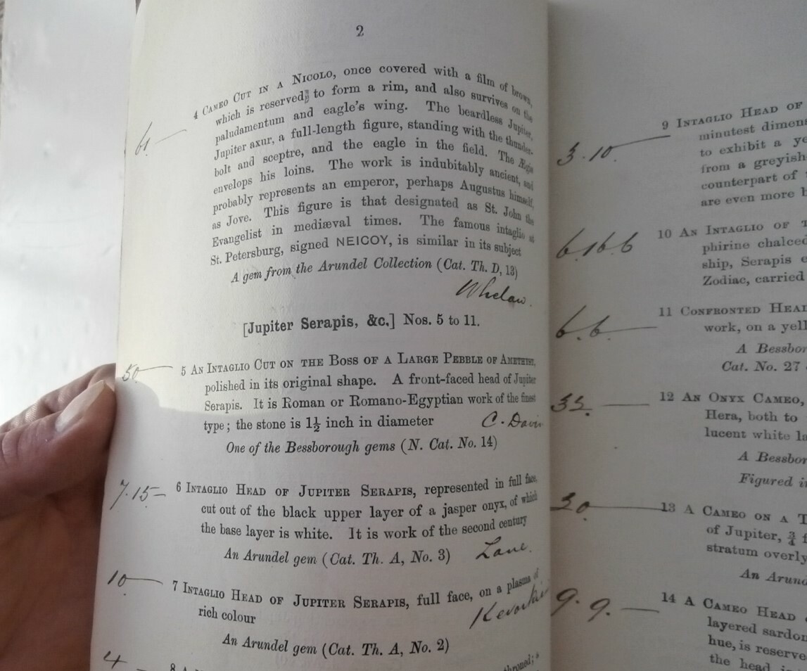 Marlborough Gems Annotated 1899 Catalog Previously Unknown Marlborough Gems Annotated 1899 Catalog Previously Unknown