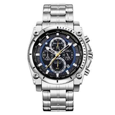 Sport Men Luxury Quartz Business Stainless Steel Watch Luminous Waterproof