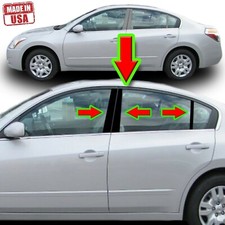 Black Pillar Trim For Nissan Altima 4dr 07-12 6pc Set Door Cover Post Black Pillar Trim For Nissan Altima 4dr 07-12 6pc Set Door Cover Post