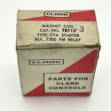 NEW Clark TB113-3 Magnet Coil CYA Starter Relay - 110-120V, 50/60HZ
