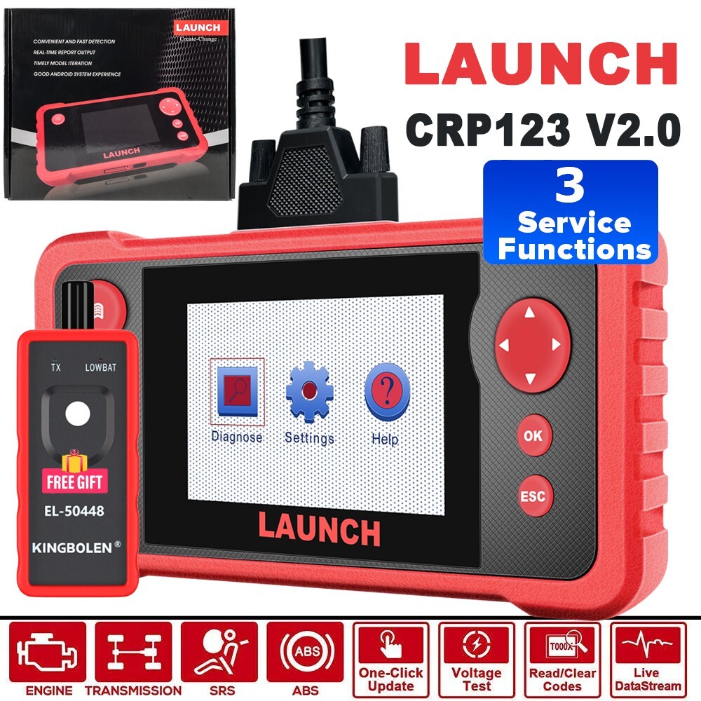 Launch CRP123X Elite 4 System Scanner Support SAS Calibration/Throttle Reset/Oil Reset/Auto VIN - Foto 4
