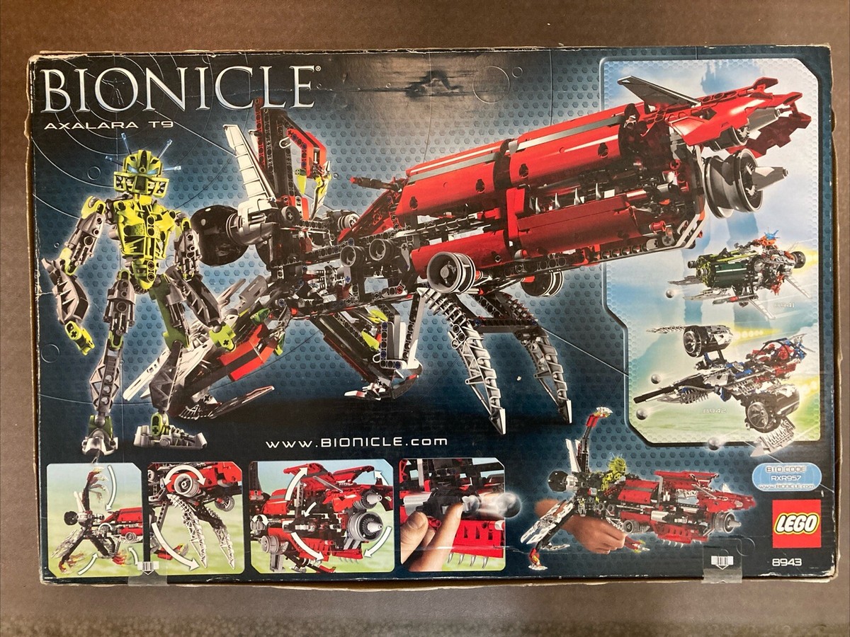 LEGO BIONICLE: Axalara T9 (8943) New Box, Damaged,Unopened