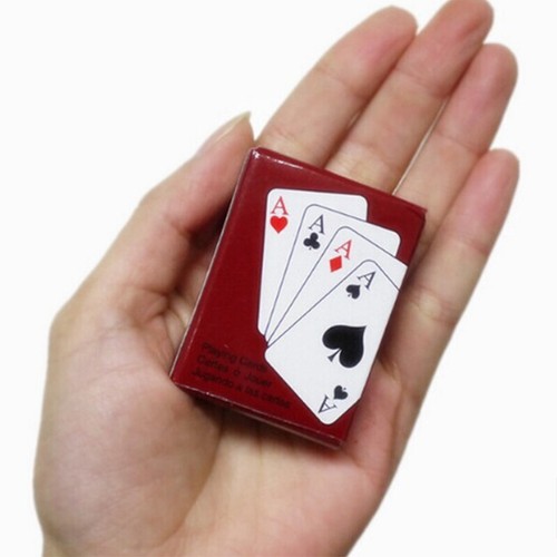 3 Decks Mini Playing Cards, Small Playing Cards Tiny Cards Deck Novelty Gift - Picture 4 of 14