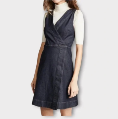 mini white denim dress Trendy Floral | Women's Dress A-line cut-out Dress – the dream tutu dress Raw Denim:Charcoal Look your best when