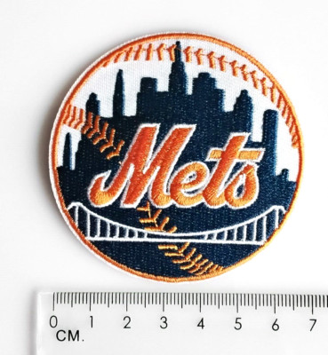 New York Mets MLB Baseball Team Logo zum Aufbügeln Aufnäher Patch USA