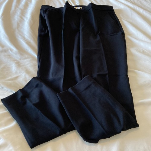 Boden Black Flat Front Ankle Length Chino Pants/Trousers SZ 14R
