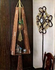 MACRAME PATTERNS Table CURTAIN POT HANGERS Purse HANGING TABLE