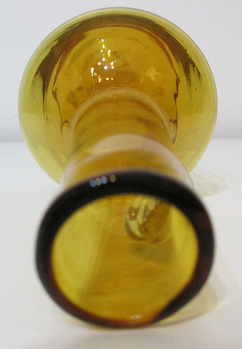 Vintage Pilgrim Glass Miniature Jug Pitcher Amber Applied Handle 5 1/4" Tall - Picture 6 of 7