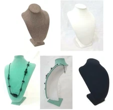 MODERN NECKLACE DISPLAY BUST ~16" Tall SHOWCASE DISPLAY JEWELRY BUST STAND